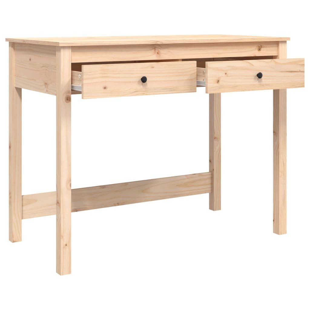 cm 100x50x78 Massivholz mit Kiefer furnicato Schubladen Schreibtisch