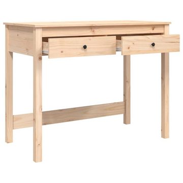 furnicato Schreibtisch mit Schubladen 100x50x78 cm Massivholz Kiefer