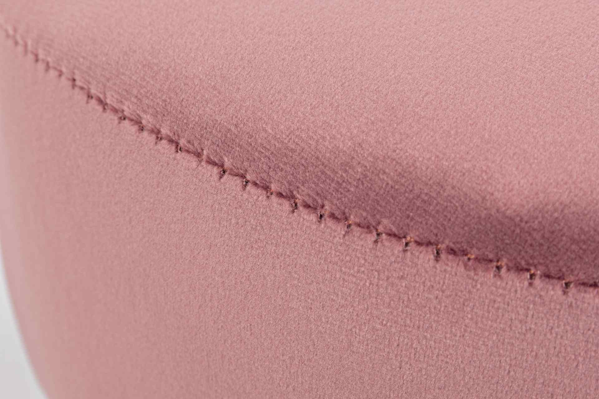 Feeling4Home Sitzhocker Adeline in Samt-Optik, Rosa