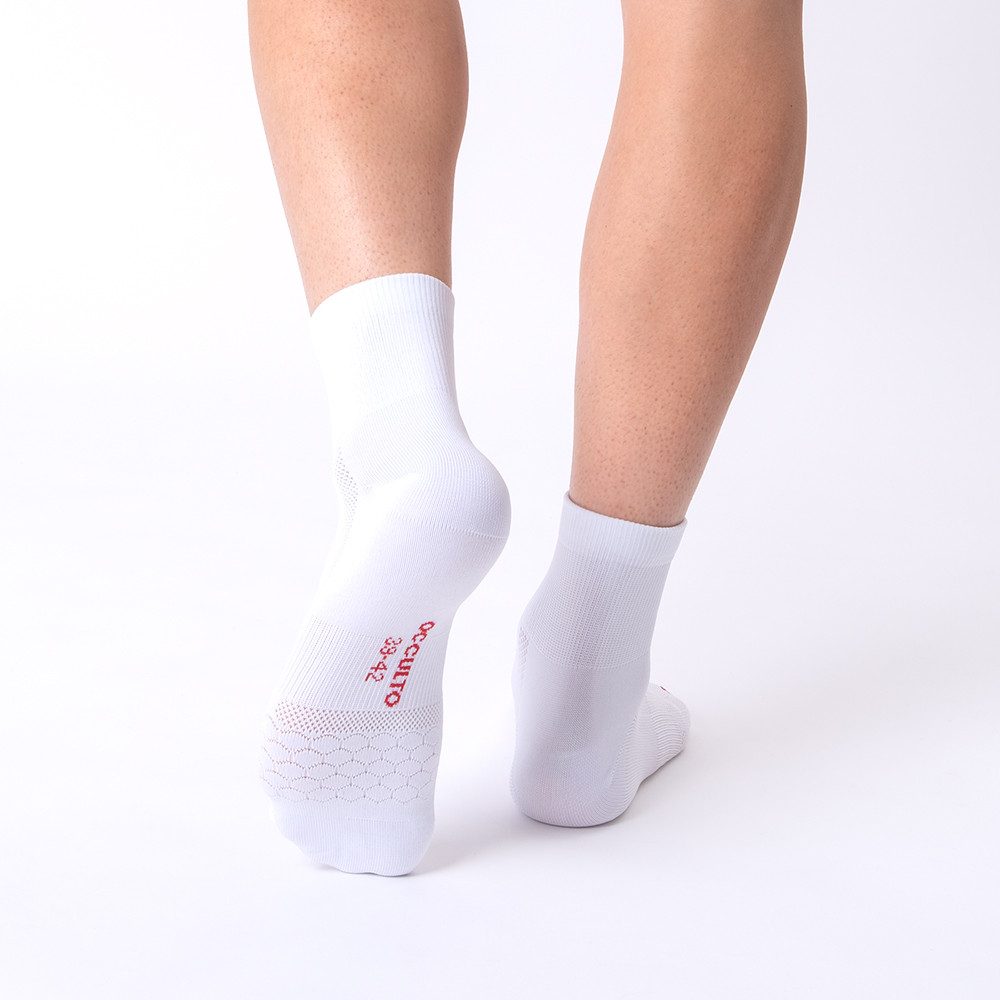 OCCULTO Sportsocken Herren & Damen kurze Rennradsocken 2er Pack (Modell: Thomas) (2-Paar)