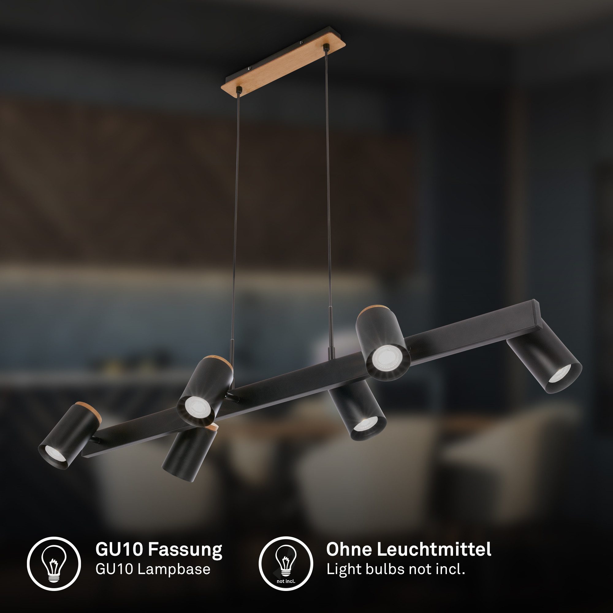 Briloner Leuchten LED Pendelleuchte Pendant light, ohne Leuchtmittel