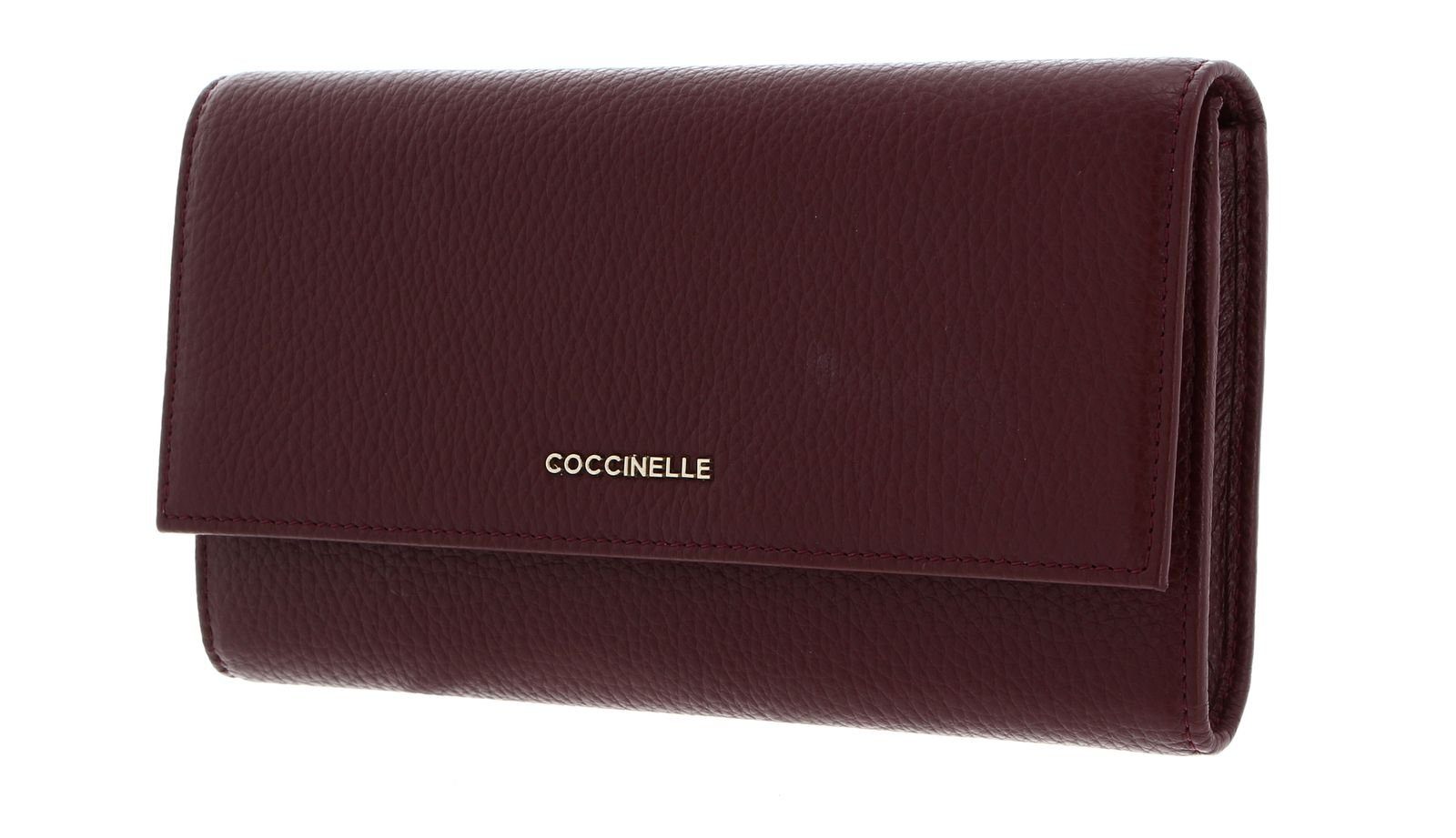 COCCINELLE Geldbörse Metallic Soft Marsala