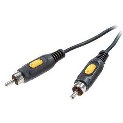 Vivanco »2m Cinch-Kabel Digital Koax-Kabel« Audio-Kabel, Cinch, Cinch, Koaxial-Kabel 1-1 Cinch-Stecker, 1x RCA Stecker auf Stecker, Audio HiFi, Chinch-Kabel, geschirmt, auch als Composite Video-Kabel verwendbar