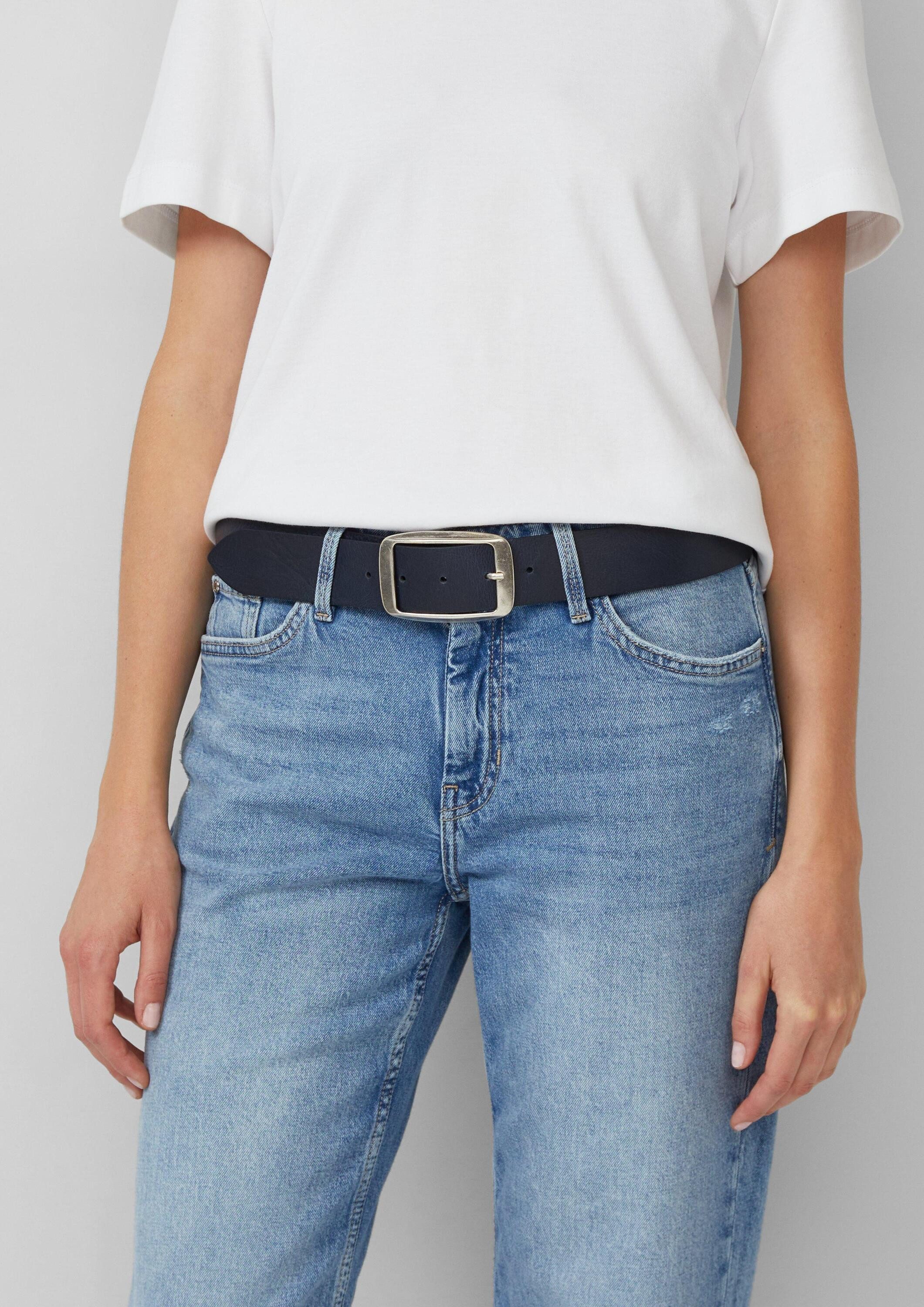 s.Oliver Ledergürtel Taillengürtel Ledergürtel mit Rahmenschließe günstig online kaufen