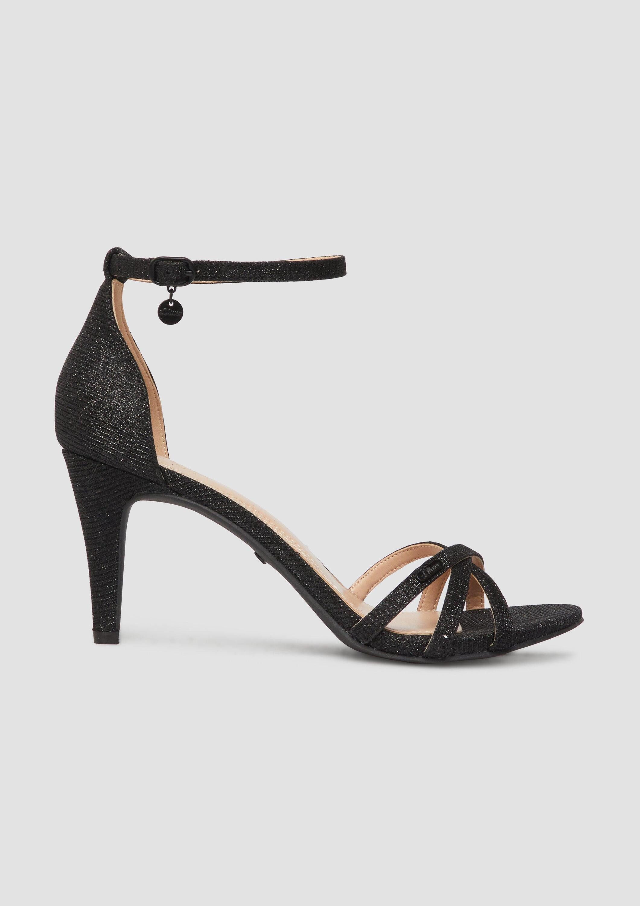 s.Oliver Pumps Sandale Kunstleder-Sandaletten mit Dornschließe