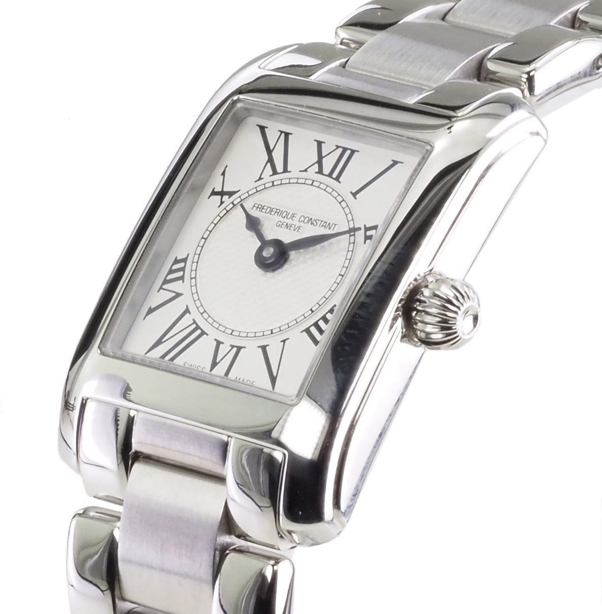 Frederique Constant Schweizer Uhr Damen Uhr FC-200MC16B CLASSICS CARREE Classics Carree, Saphirglas