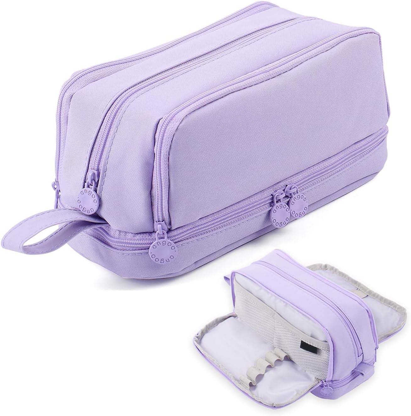 Coonoor Federmäppchen Große Kapazität, Mäppchen Federtaschen Etui Stifte 4 Fächer