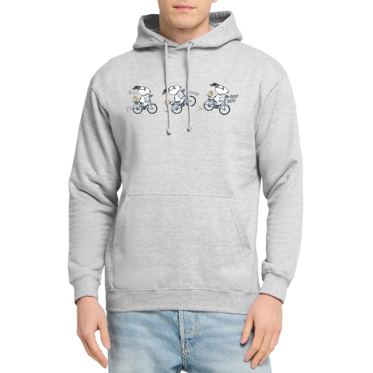 Spreadshirt Hoodie Peanuts Snoopy Auf Fahrrad Unisex Hoodie (1-tlg)
