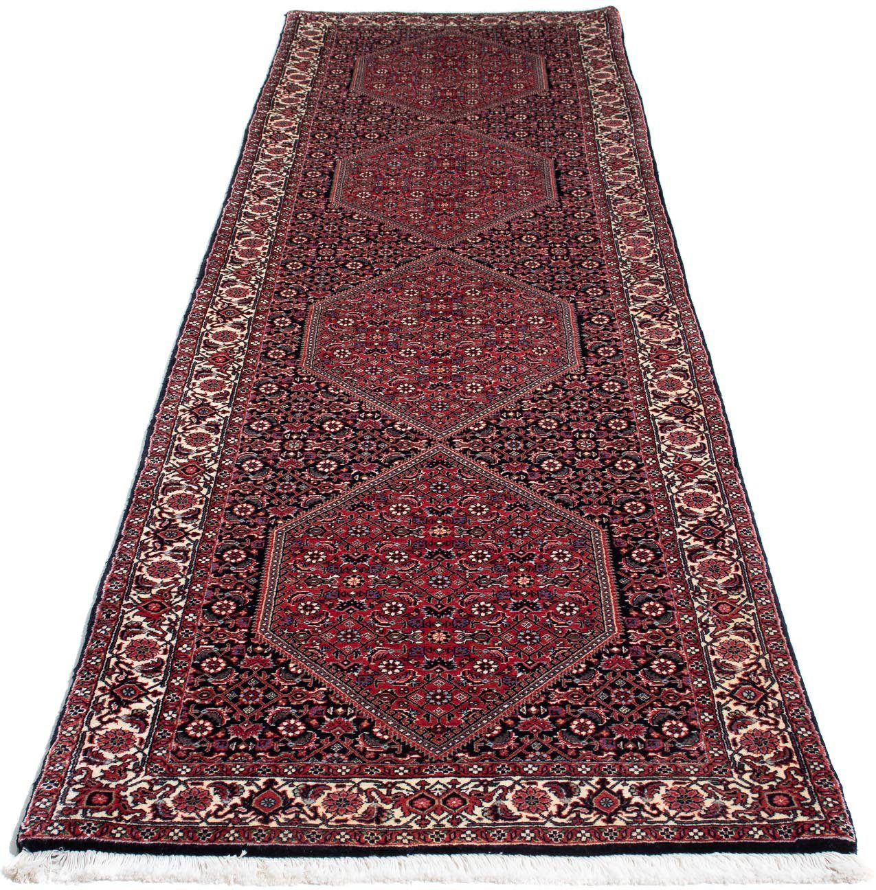 Zertifikat mit Medaillon Bidjar morgenland, Höhe: rechteckig, 15 Hochflor-Läufer 76 x 202 cm, Unikat mm,