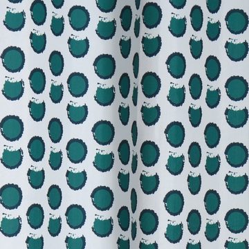 spirella Duschvorhang DEEP FOREST Breite 180 cm, Premium Textil-Duschvorhang, 100% Polyester, wasserabweisend, Anti-Schimmel-Effekt, waschbar 40°, trendiges Design, Farbe blau-grün, Größe 180 x 200 cm