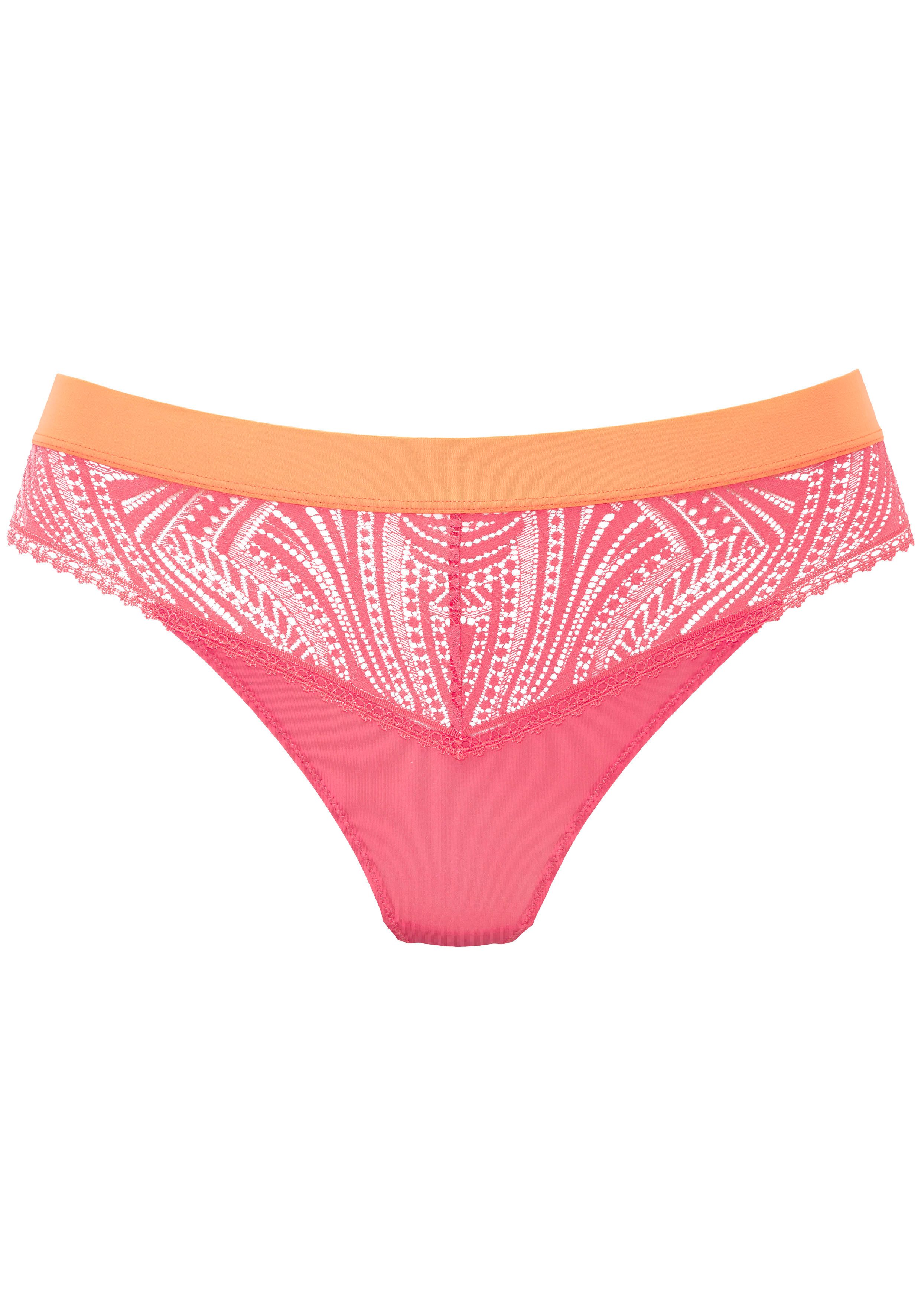 s.Oliver String Clemence mit modischem Bund und graphischer Spitze