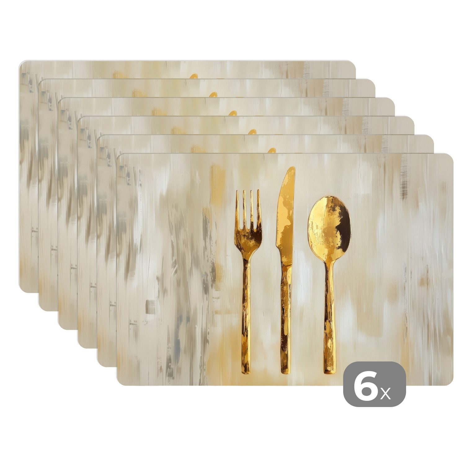 MuchoWow Platzset Farbe - Gold - günstig online kaufen