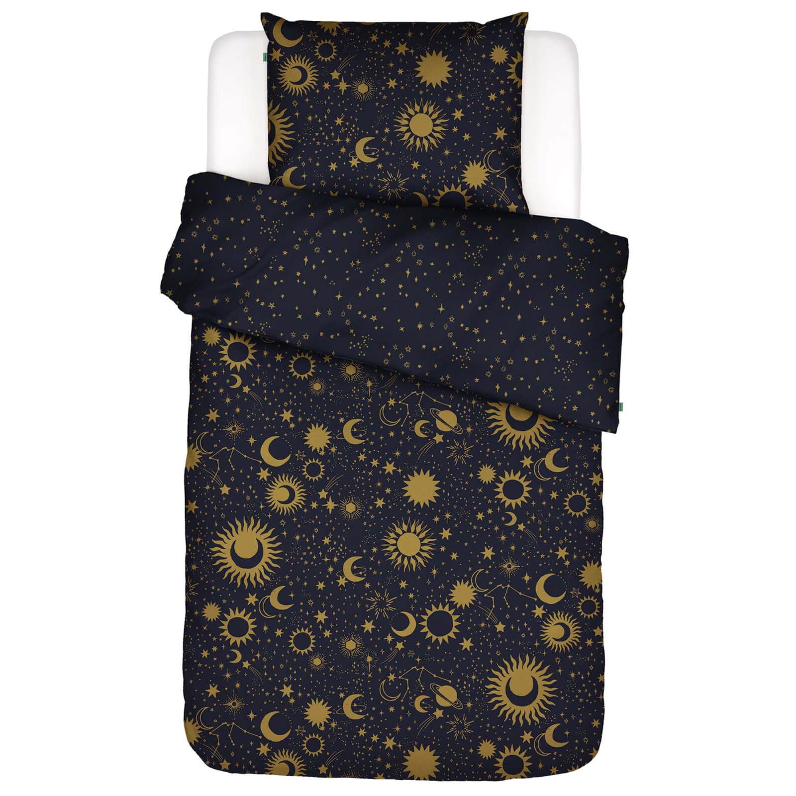 Essenza Bettwäsche Luna Nightblue, Baumwollmischung, 2 günstig online kaufen