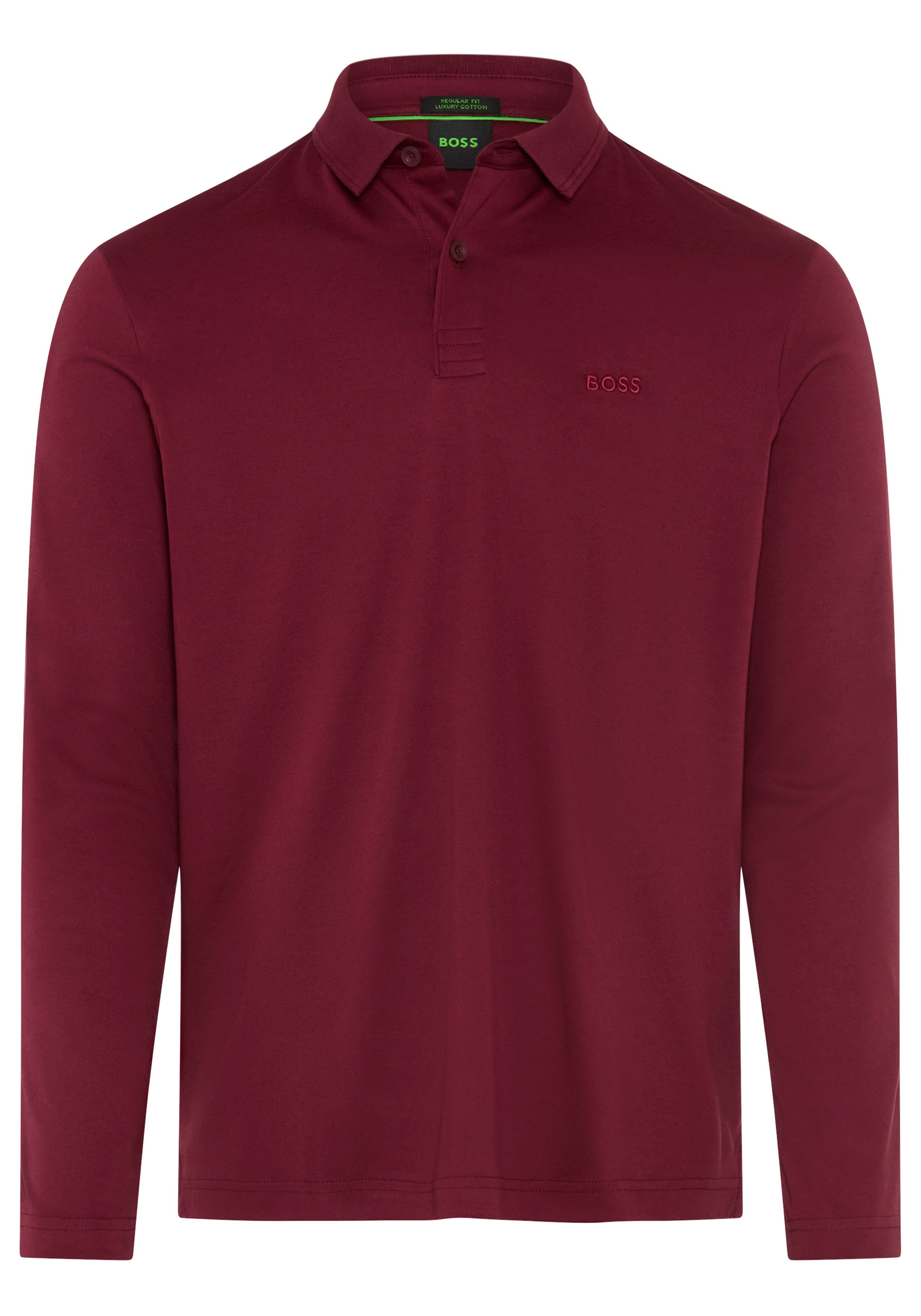 BOSS GREEN Langarm-Poloshirt Pirol Langarm, regular fit, Logo-Stickerei