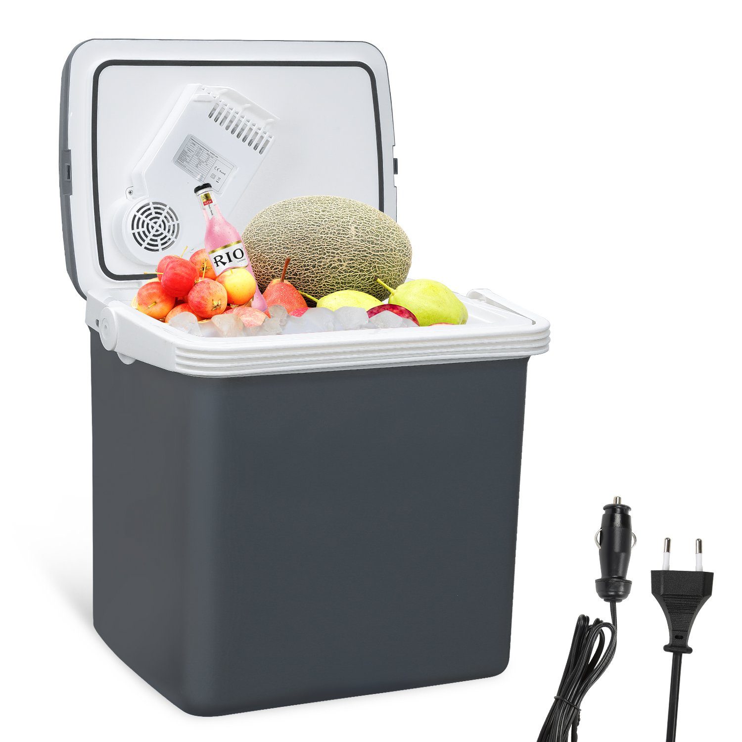Clanmacy Elektrische Kühlbox Elektrisch Kühlbox 32L Mini Kühlschrank