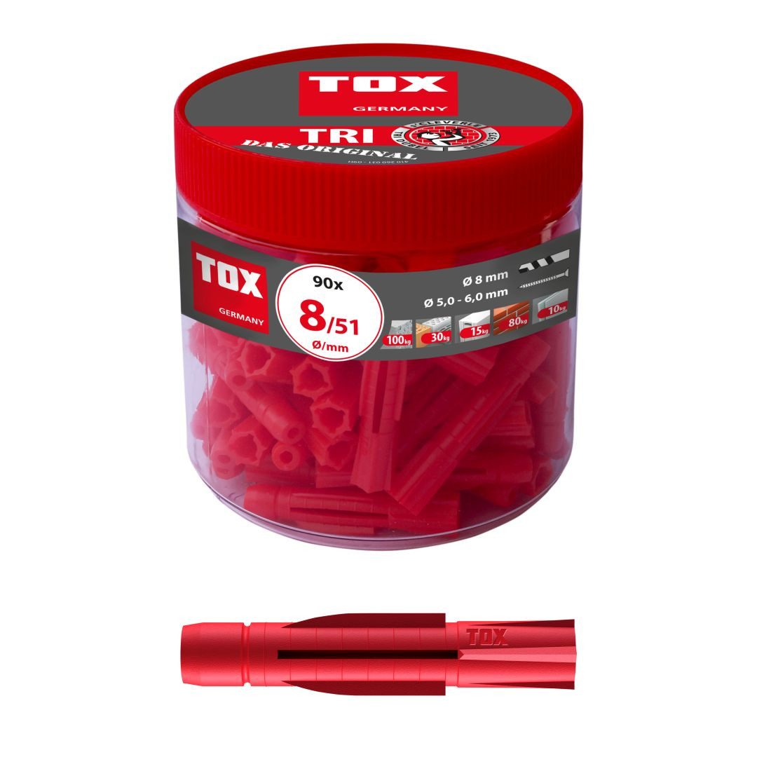 TOX-DÜBEL-TECHNIK Universaldübel Allzweckdübel TRI, (90-tlg)
