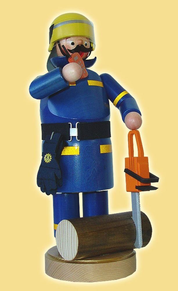 Räuchermännchen Räuchermann Technisches Hilfswerk Höhe= 22cm NEU