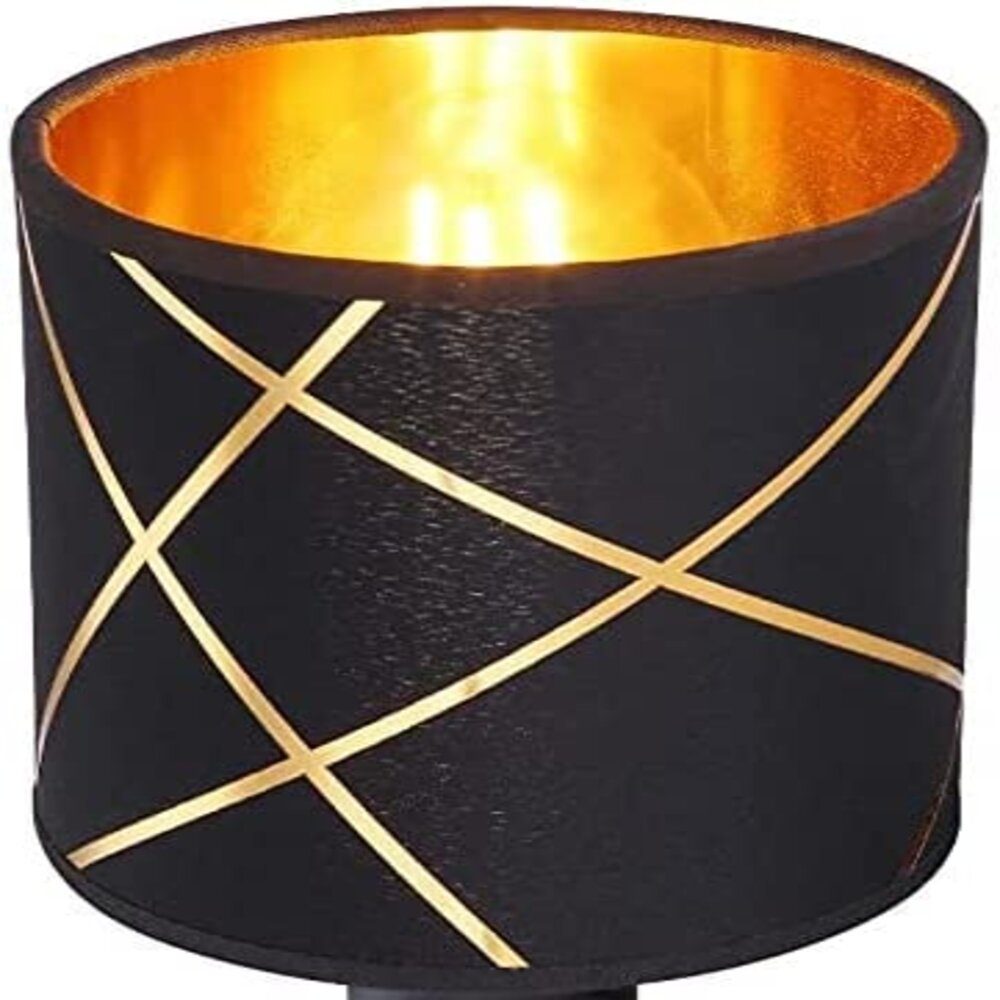 Lichthandel Hoch Lampenschirm Lampenschirm E27 Stoffschirm Rund Retro Vinta günstig online kaufen