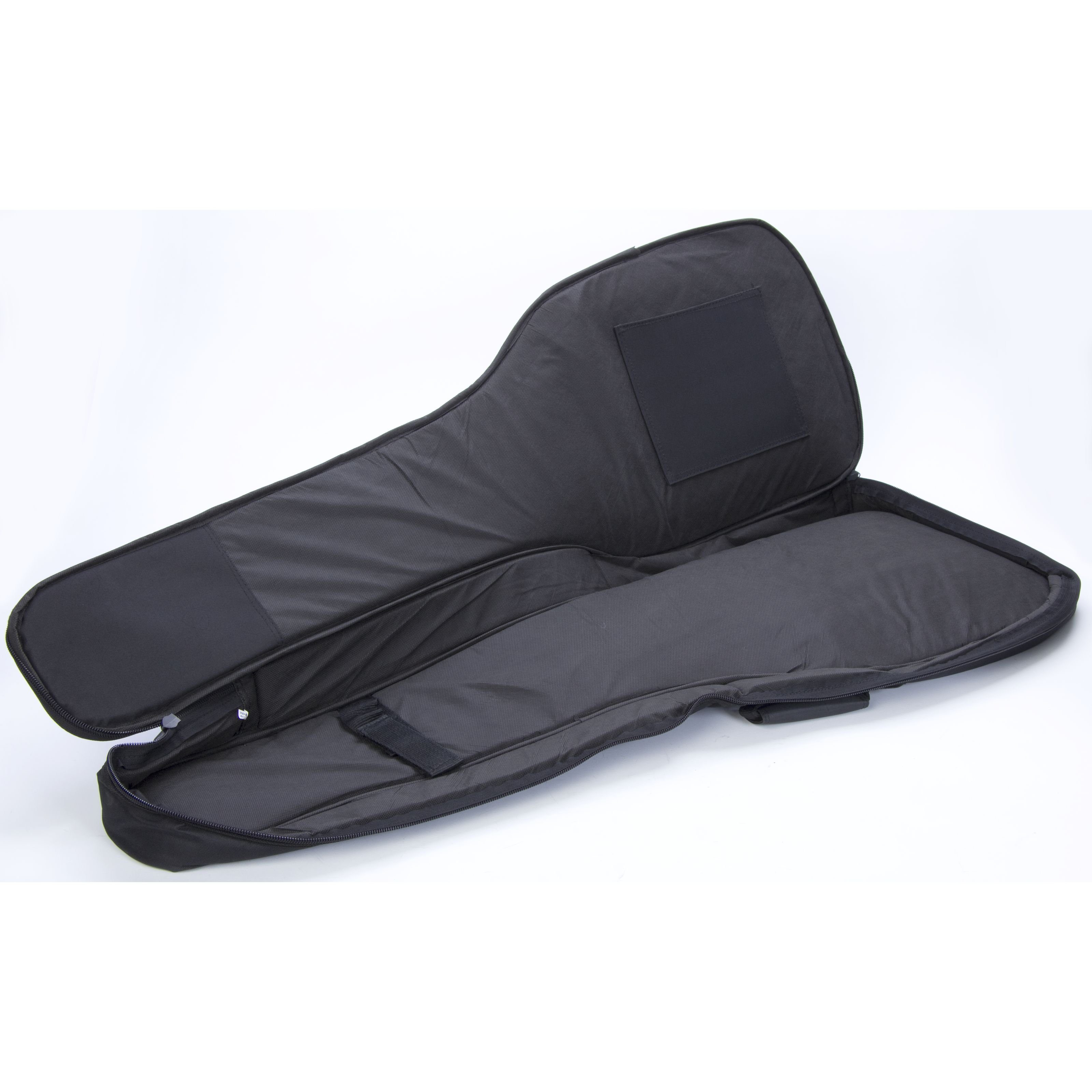 FAME Gitarrentasche (Deluxe E-Bass Gigbag Wetterfest 20mm Polsterung Rucksackgarnitur Zubehörfächer Robustes Nylongewebe Schwarz, Bass-Gigbags, Bags für E-Bässe), Deluxe E-Bass Gigbag, Wetterfest, 20mm Polsterung