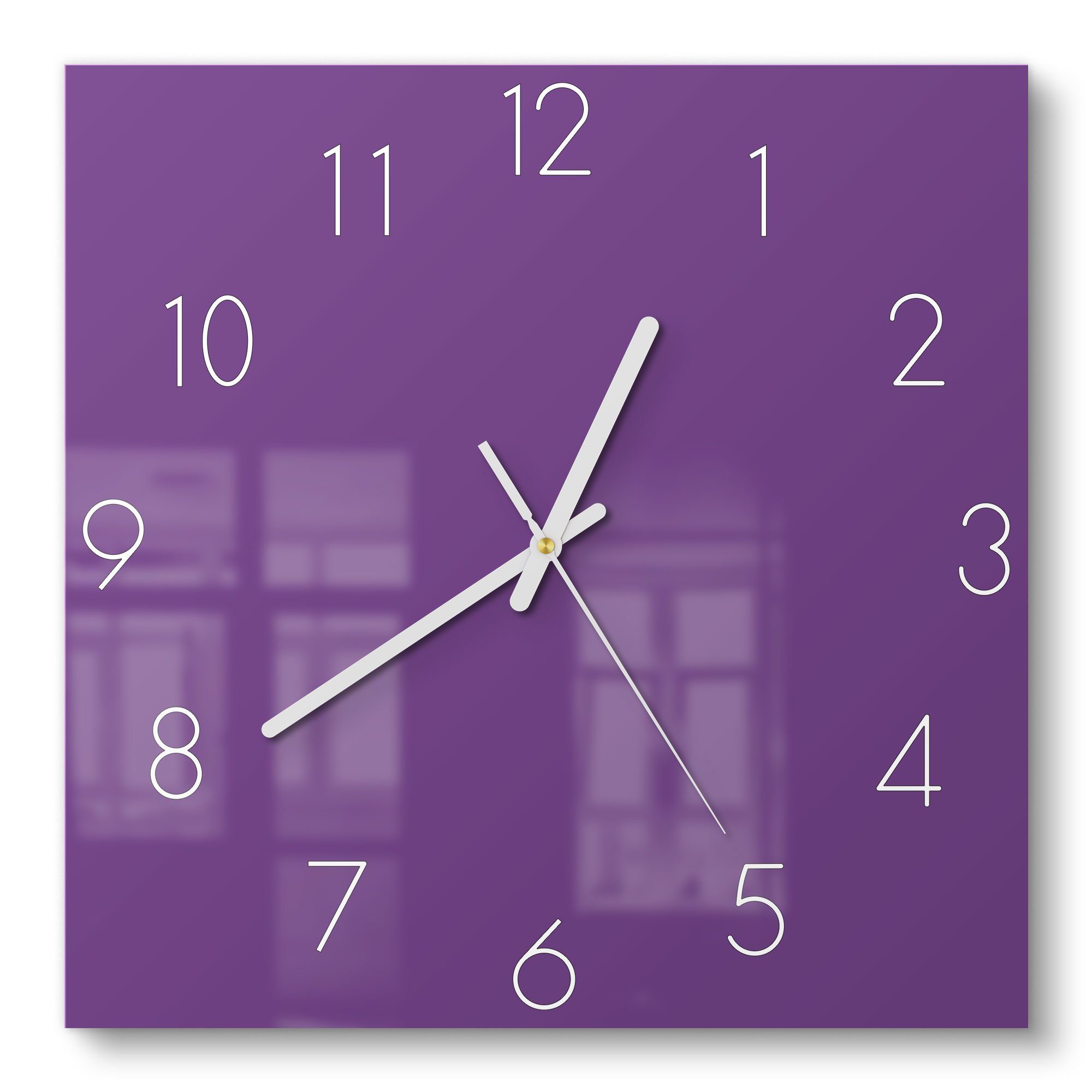 Wanduhr 'Unifarben - Violett'
