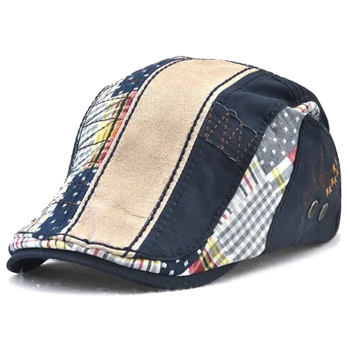 Sporty Flat Cap Gatsby Patch Schirmmütze günstig online kaufen