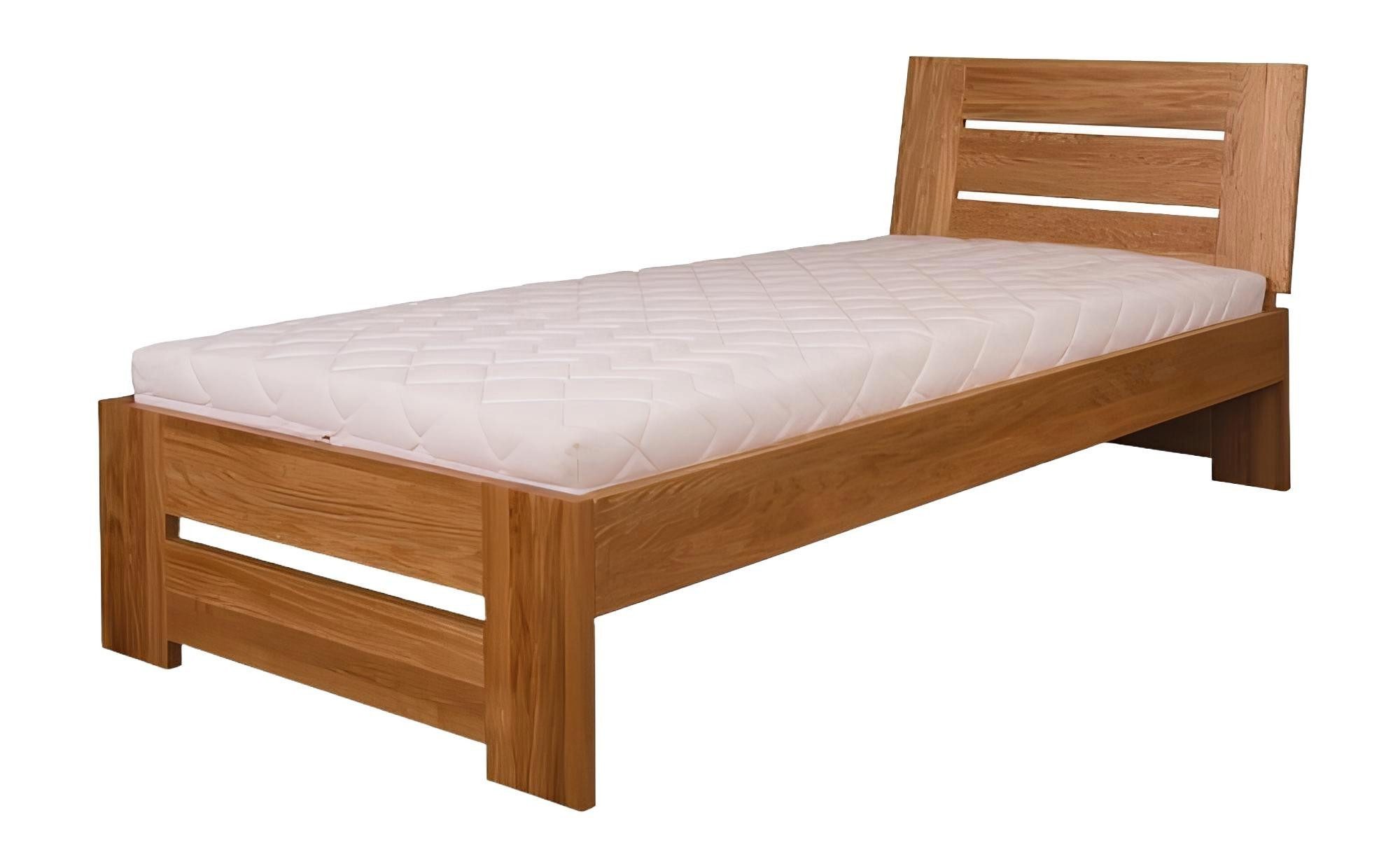 Xlmoebel Bett Neues Doppelbett aus Echtholz mit Polsterung, Holzbett in 100x200 cm (Einzelbett), Hergestellt in Europa