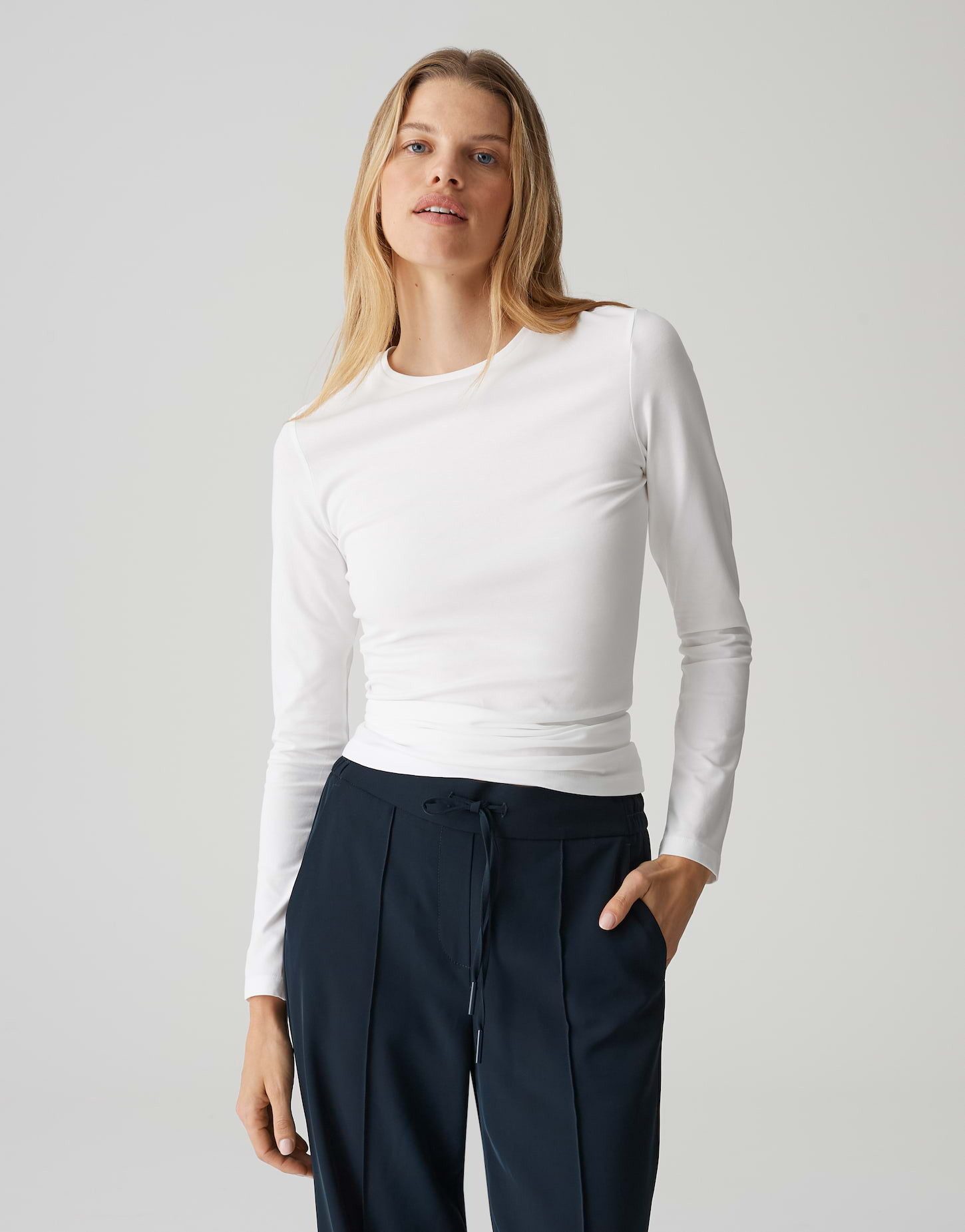 OPUS Langarmshirt SMILLA aus Jersey figurbetont geschnitten, weicher Griff, günstig online kaufen