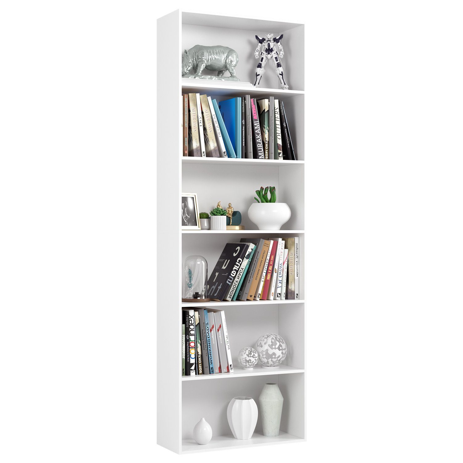 Homfa Bücherregal, 180cm Standregal Büroregal Raumteiler günstig online kaufen