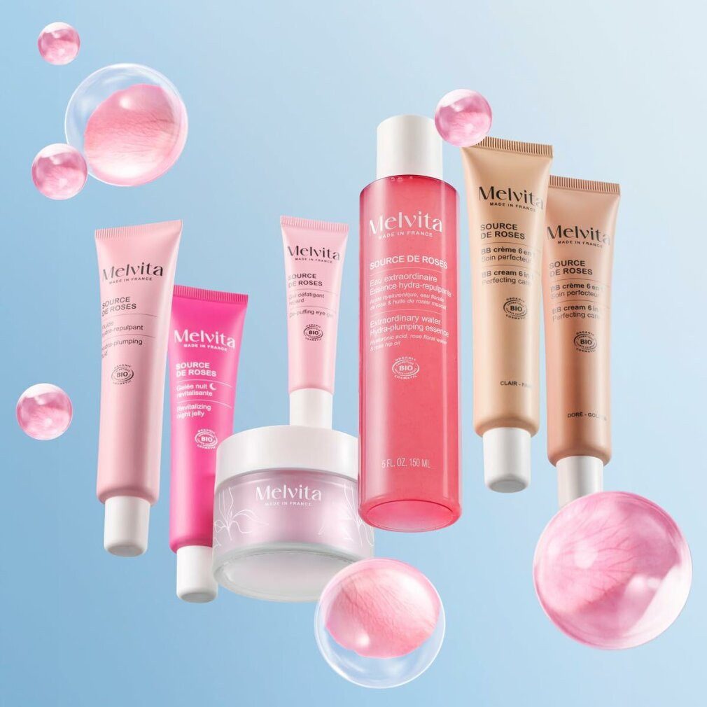 Melvita BB-Creme SOURCE DE ROSES BB CREAM 6-in-1-Behandlungscreme #Dore 40 ml