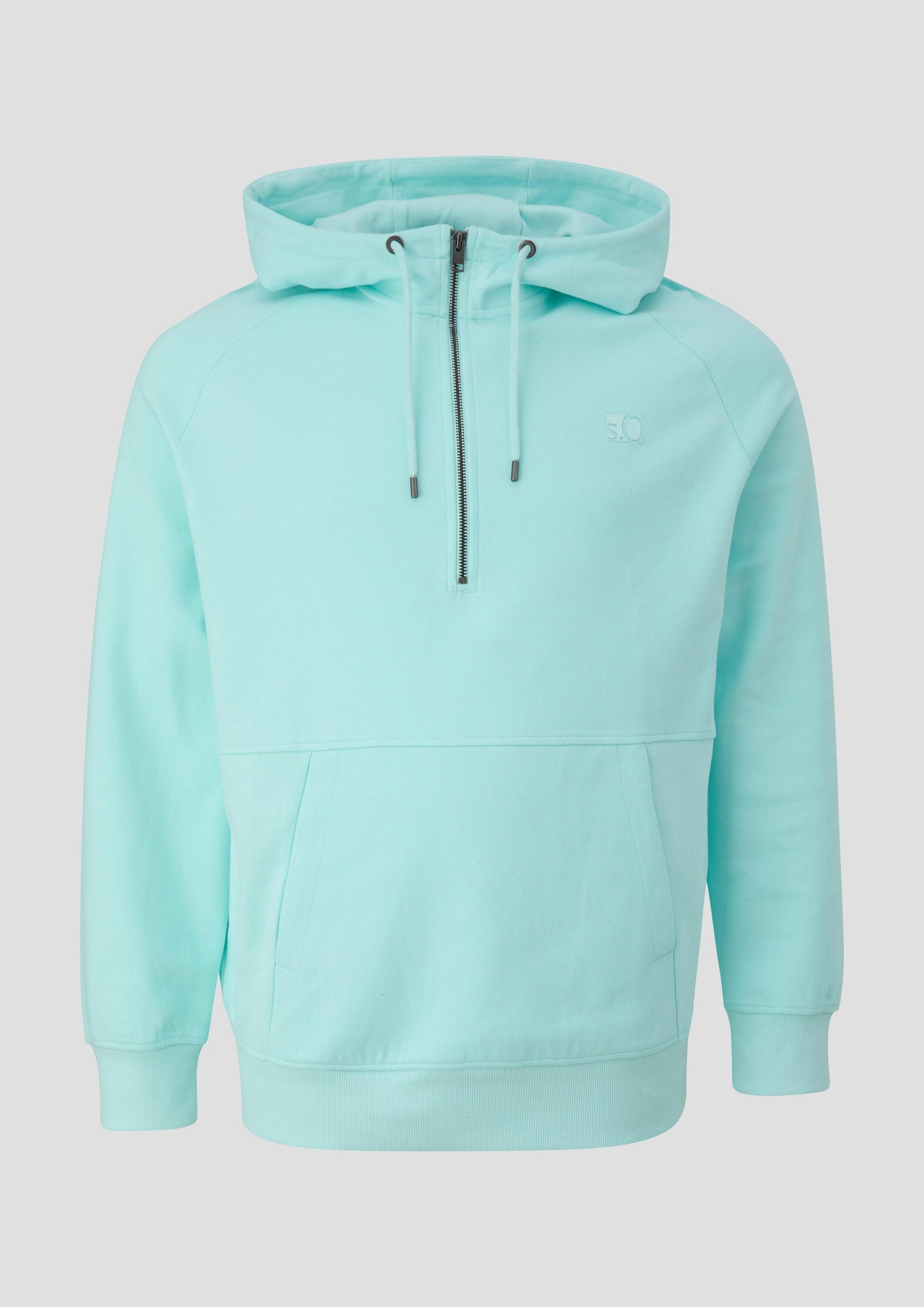 s.Oliver Sweatshirt Sweatshirt Hoodie aus Baumwollmix