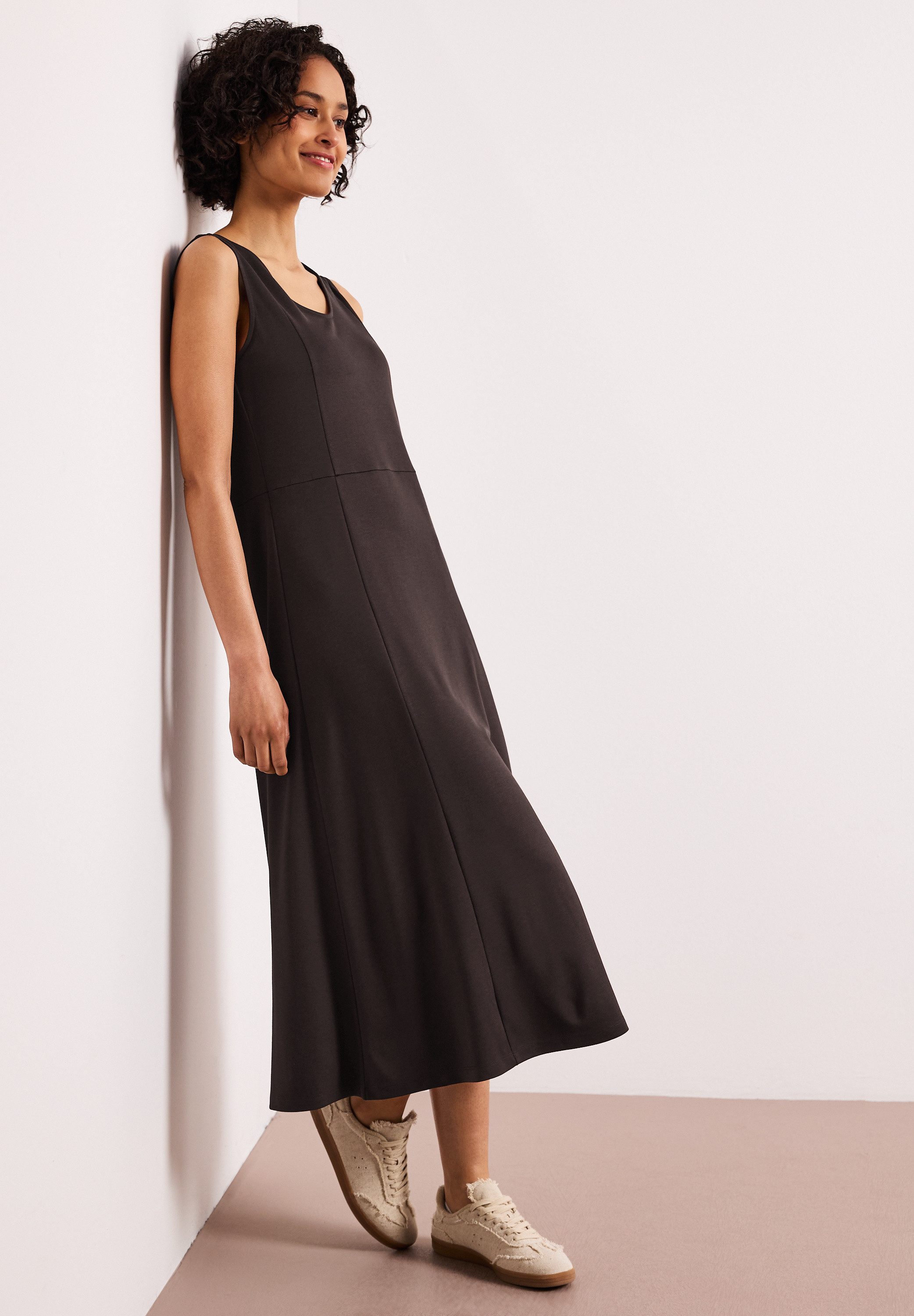 STREET ONE Jerseykleid in Unifarbe