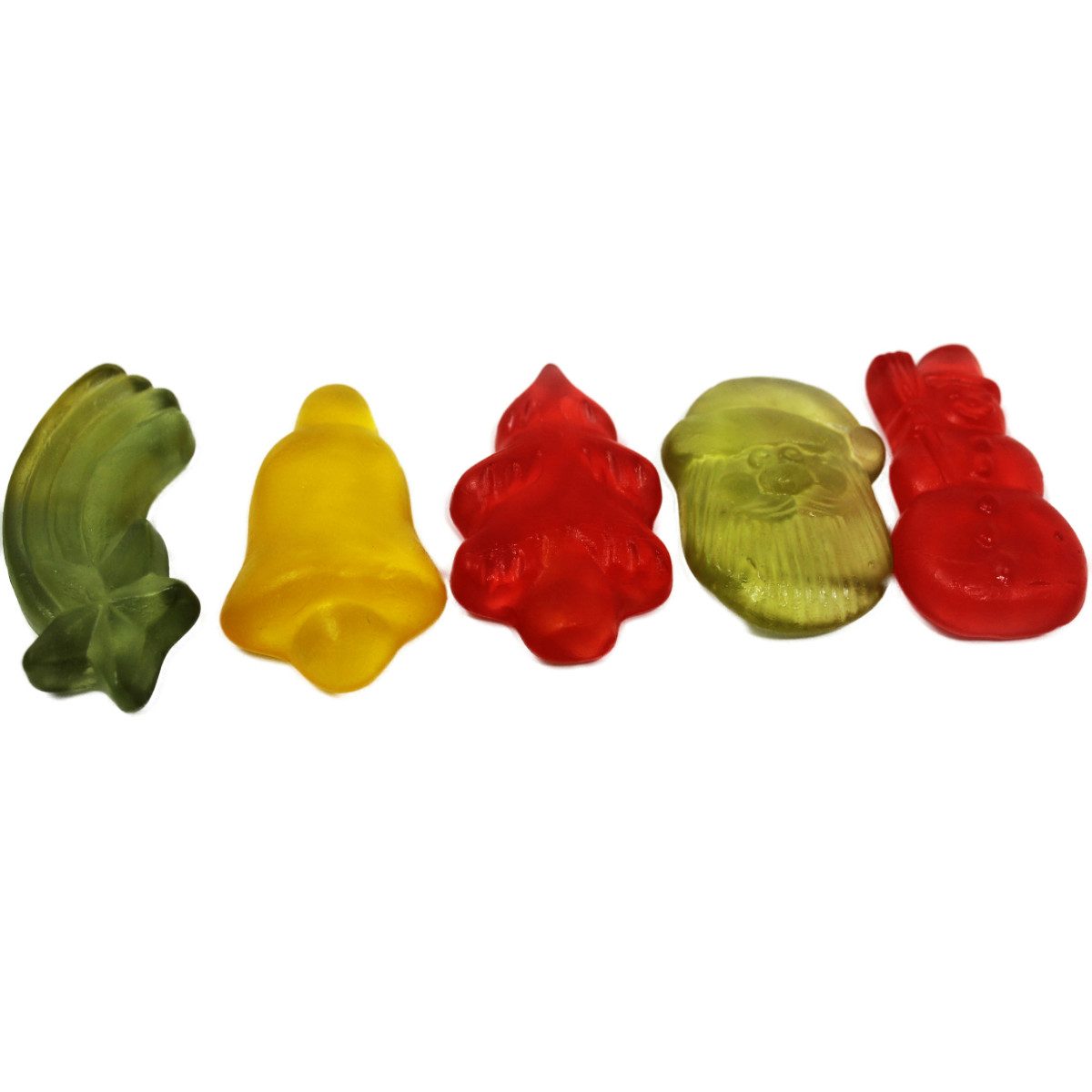 Fruchtgummi Bären & Co. Süßigkeit, Fruchtgummi Weihnachtsmischung mit 4 verschiedenen Motiven 175g