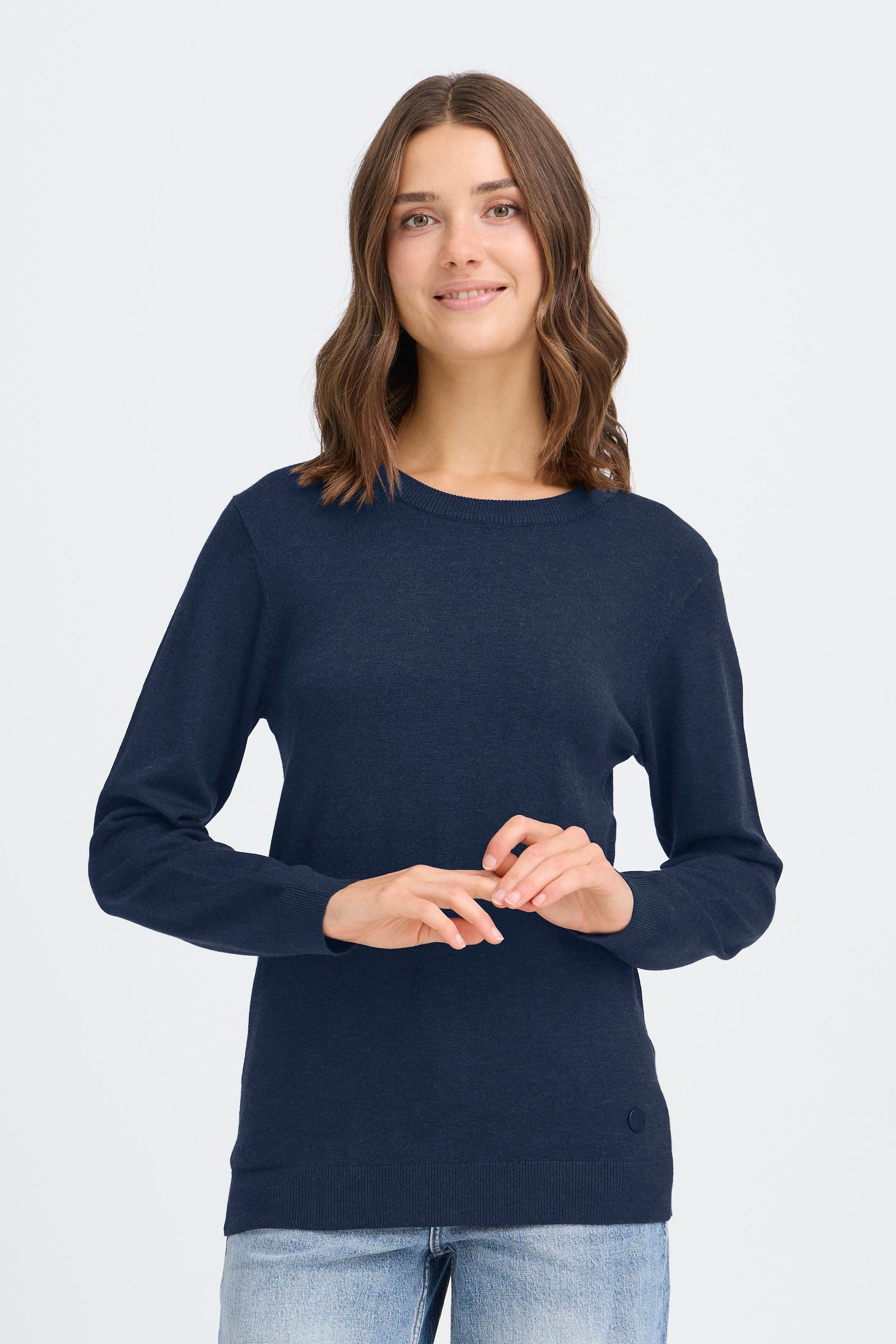 OXMO Strickpullover OXAIDA ONECK JUMPER Moderner günstig online kaufen