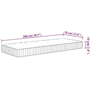 Kaltschaummatratze Matratze Taschenfederkern Mittel 70x200 cm, vidaXL, 0 cm hoch