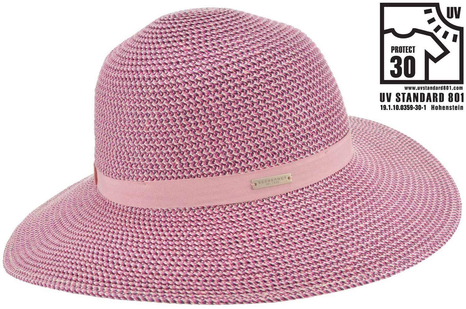 Seeberger Strohhut knautschbarer Borten-Sommerhut Flapper mit günstig online kaufen