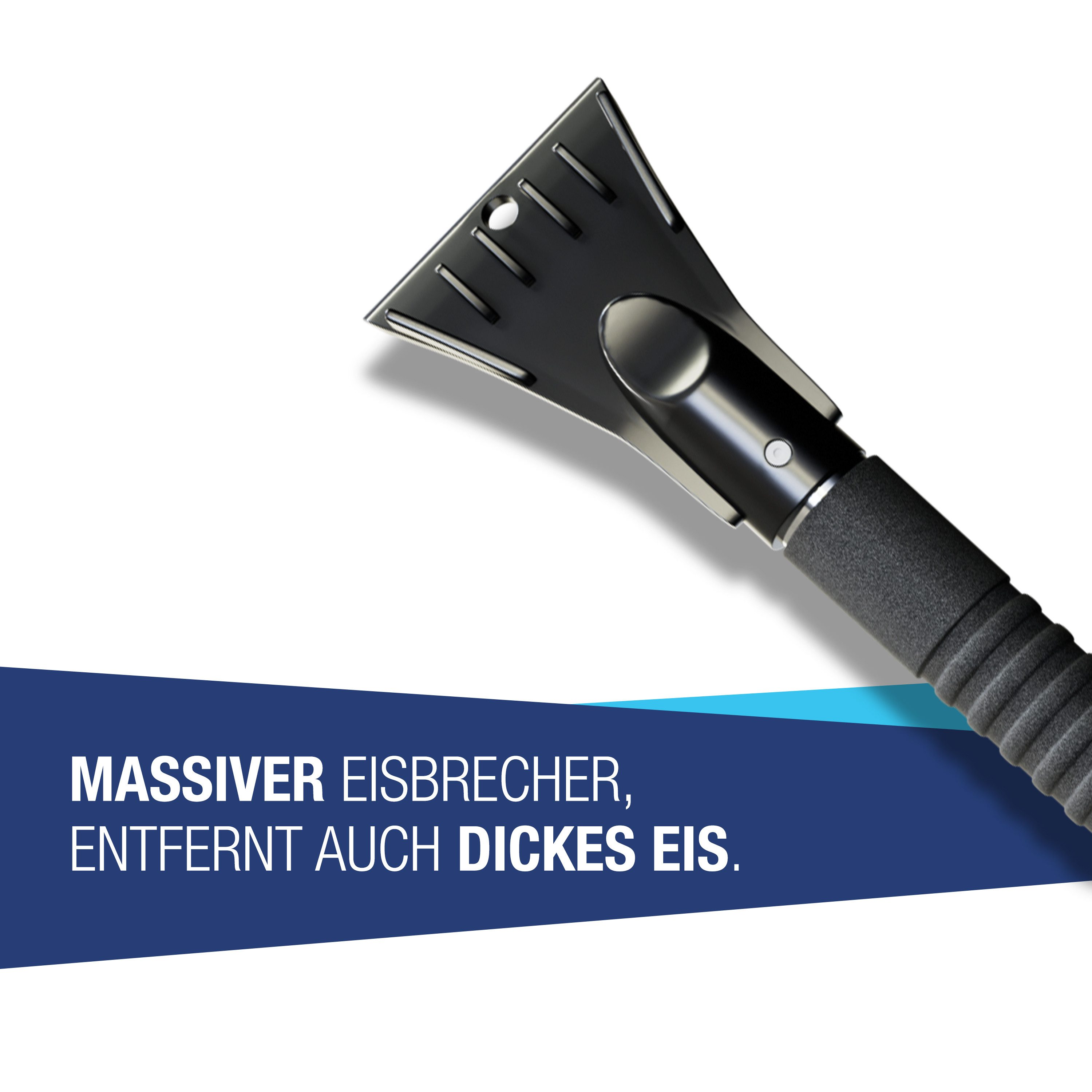NTG Nutzfahrzeug Technik GmbH Ice Scraper Snow Brush - XXL Ice Scraper 65 cm long Multifunctional Winter Helper: Perfect for Vehicle Care
