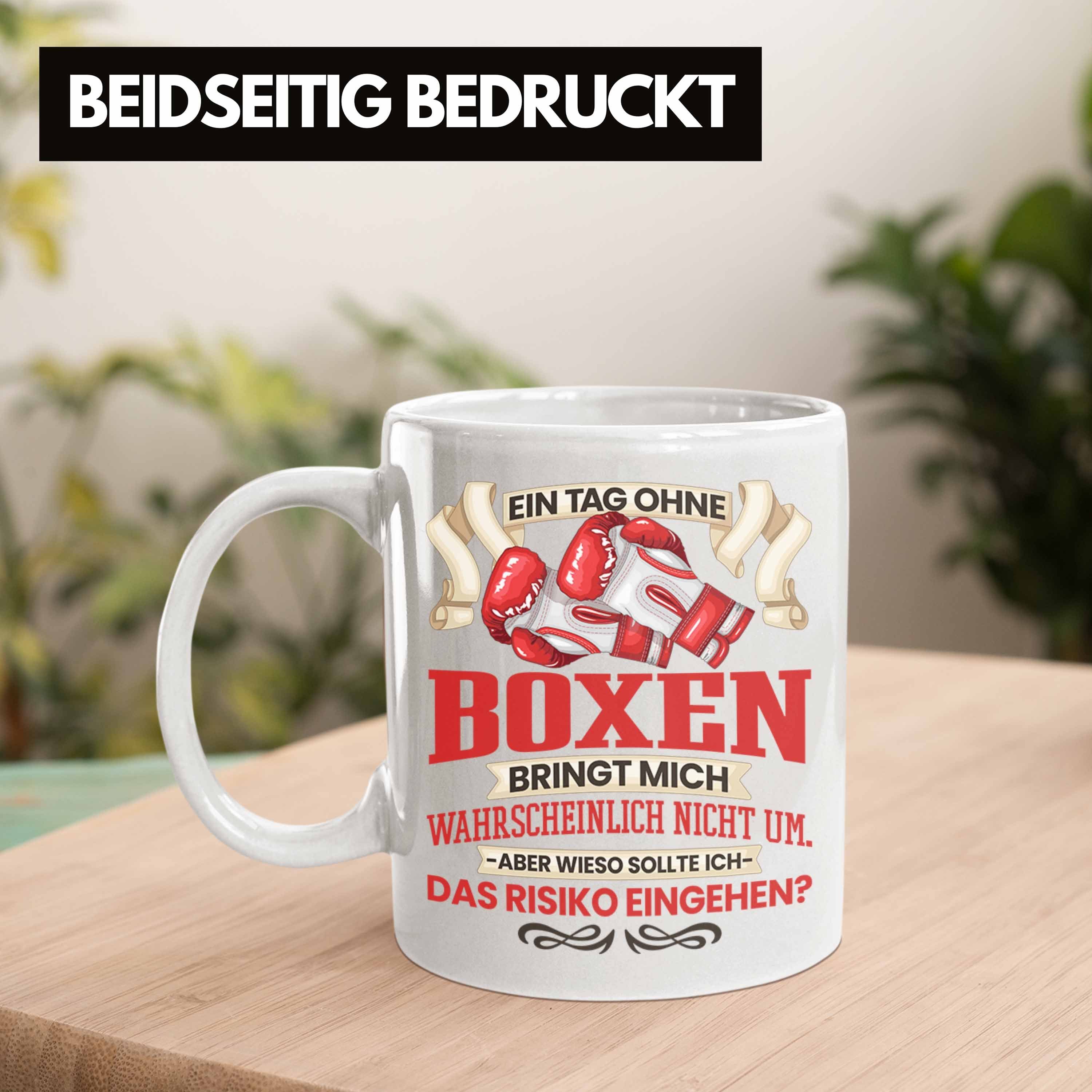 Spruch Boxen Geschenk Tasse Weiss Kampfsport Geschenkidee Boxer Trendation Tasse