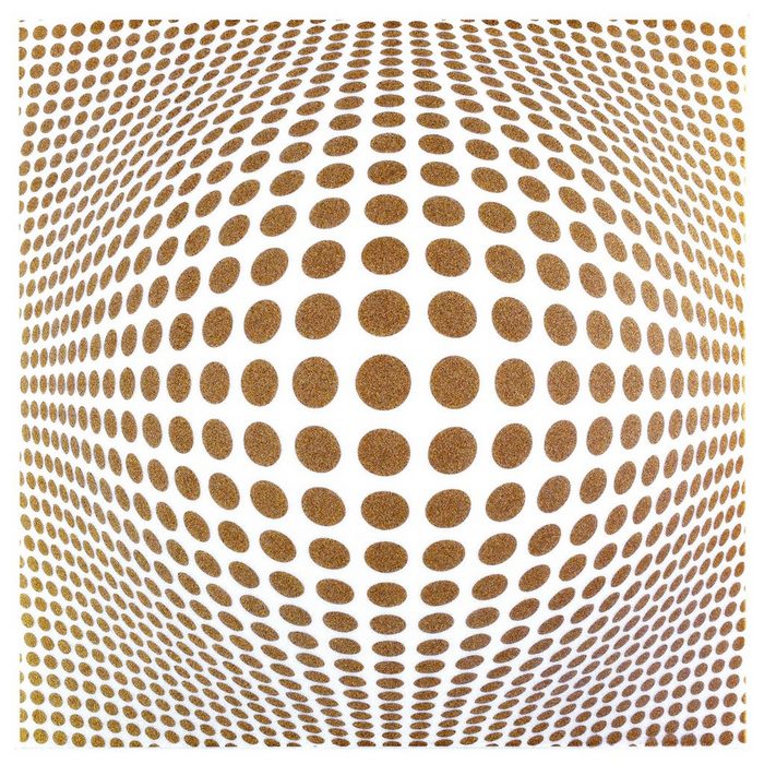 Hexim Wanddekoobjekt Disco Gold Deckenplatten Sparpakete aus XPS 50x50cm - Moderne Panorama Platten für Wand und Decken mit optischen Illusionen - Dekor Wandplatte Deckenverkleidung