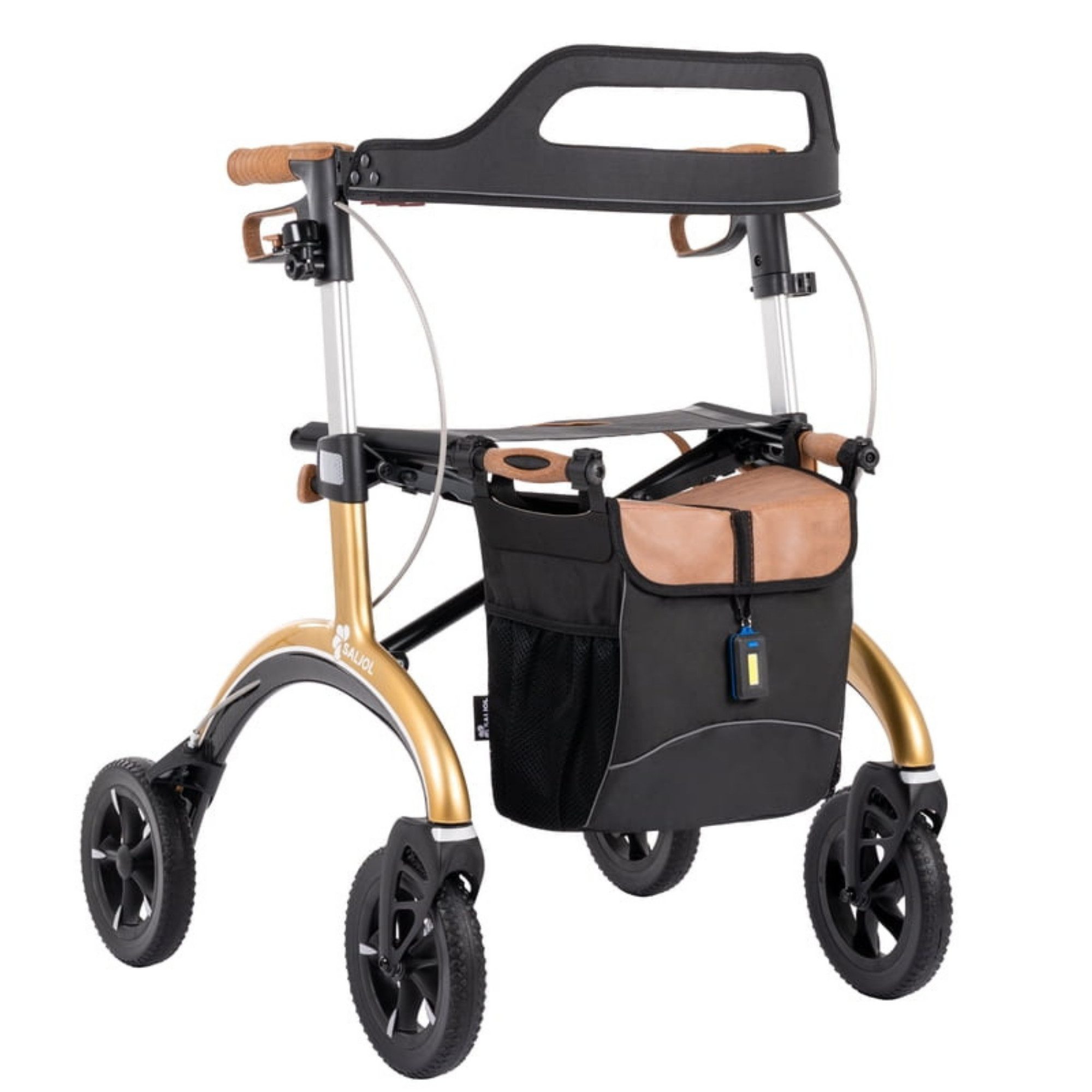 Saljol Rollator Saljol Carbon Rollator mit Vollausstattung, Premium Rollator nur 5,6 Kg