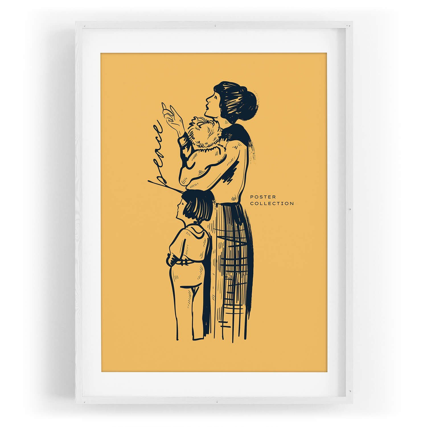 Sinus Art Wandbild Dekorative Illustration Peace Collection Frieden Freiheit. € 35,00