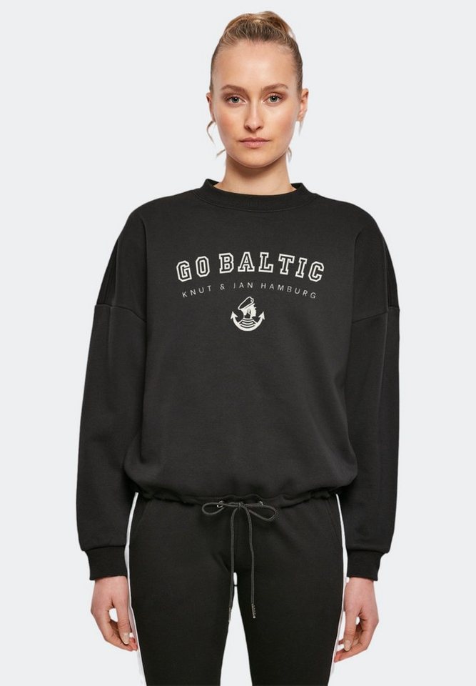 F4NT4STIC Sweatshirt Go Baltic Knut & Jan Hamburg Print, Weit geschnittenen  Ärmel und Kordelzug am Bündchen