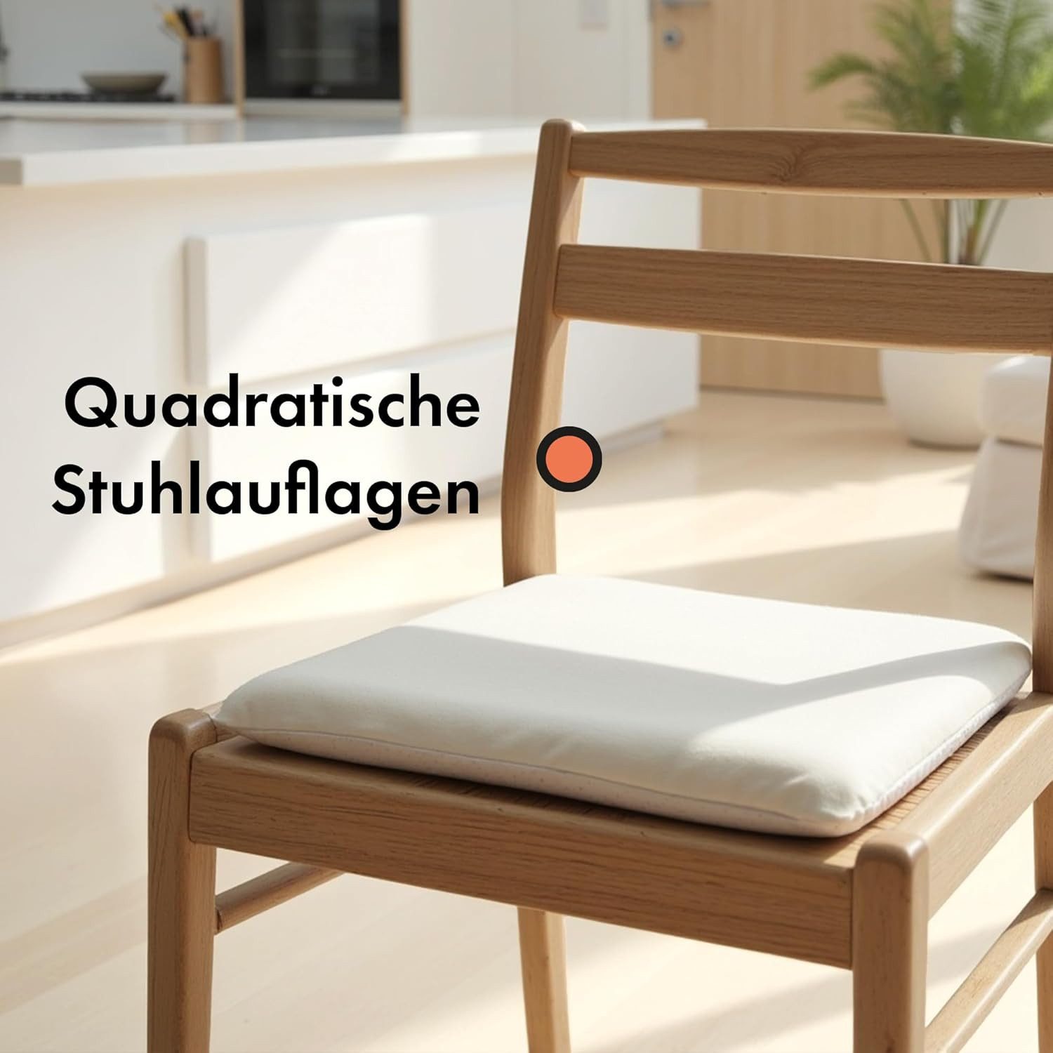 DYNMC you Sitzkissen Stuhlkissen 40x40 - Eckig Set Mittelhart, Sitzkissen B günstig online kaufen