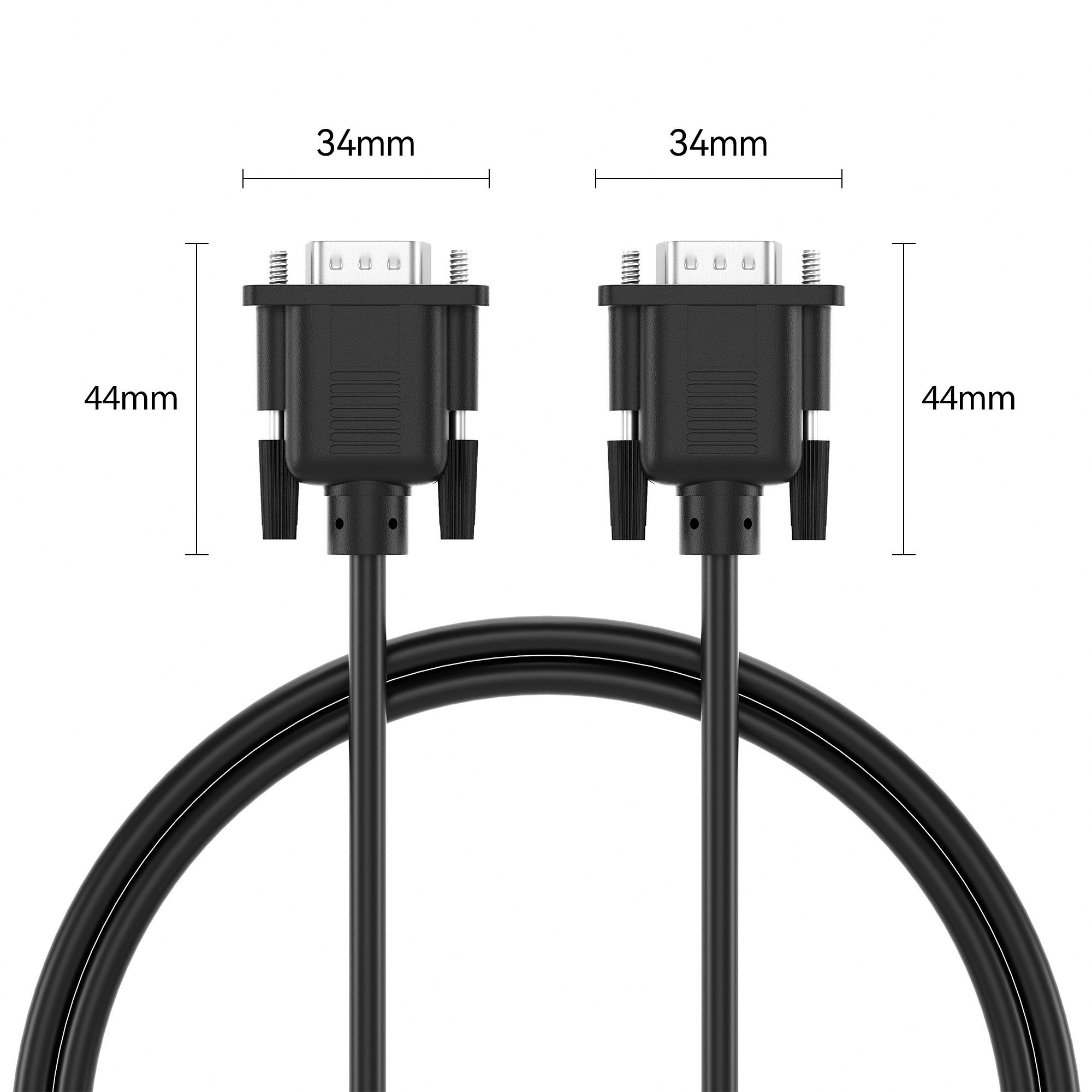 DTech VGA Kabel 5m – Stecker Auf Stecker, 15-polig, Full HD 1080P, Mit Vergoldeten Kontakten