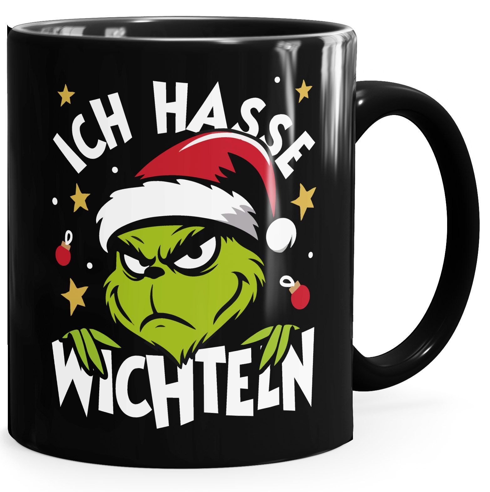 Tasse Tasse Weihnachten Grinch Spruch Lustig keine Menschen Geschenkidee