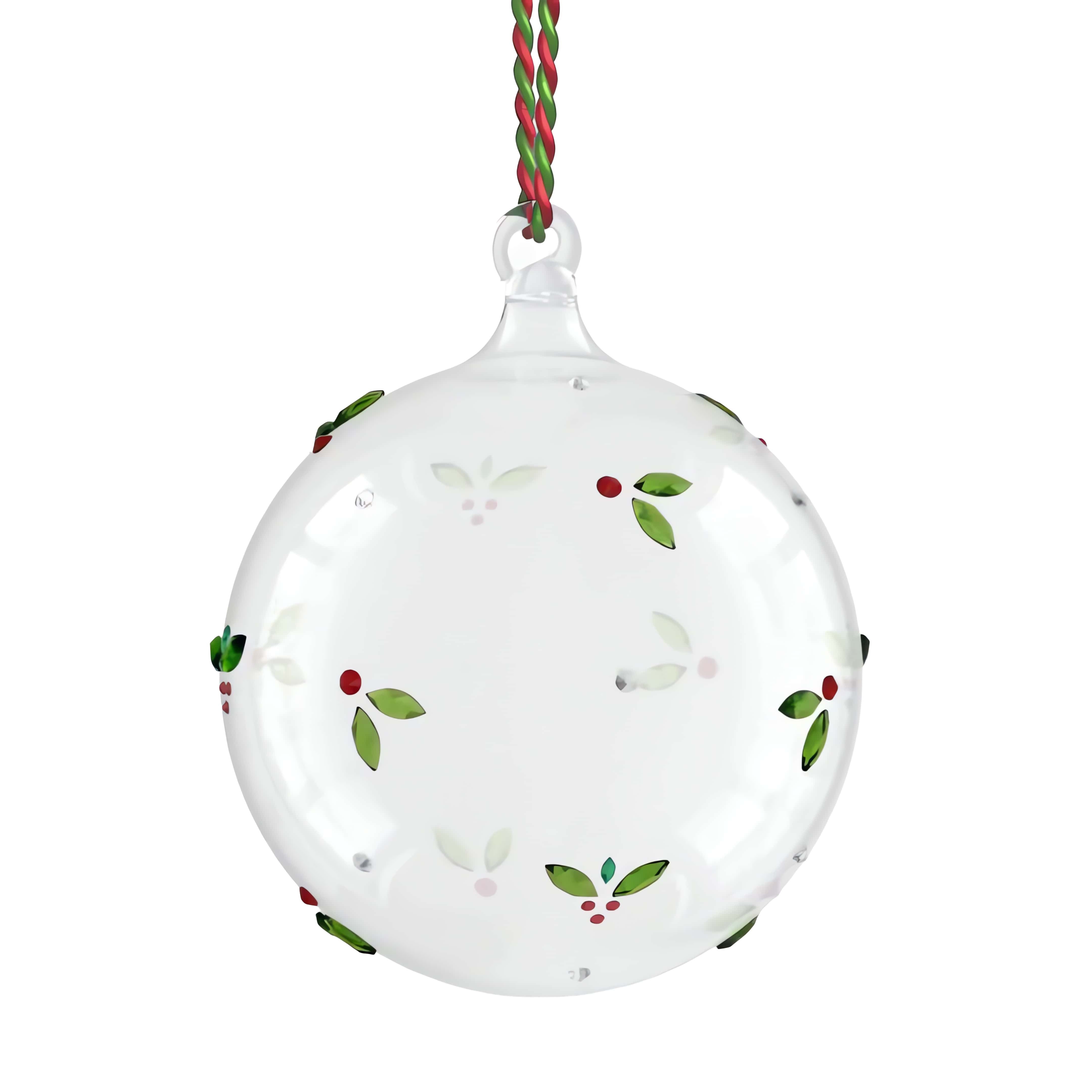 Swarovski Dekohänger Kristallfigur Sammelfigur Holiday Cheers Misteln Weihnachtskugel (1 St), Swarovski® Kristall – Bild 4 von 4