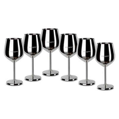 ECHTWERK Glas »Weingläser aus Edelstahl 6tlg.«, Edelstahl