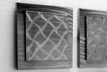 KUNSTLOFT Wanddekoobjekt Variety of Patterns 74x74x3 cm, handgefertigte Wanddeko Metall