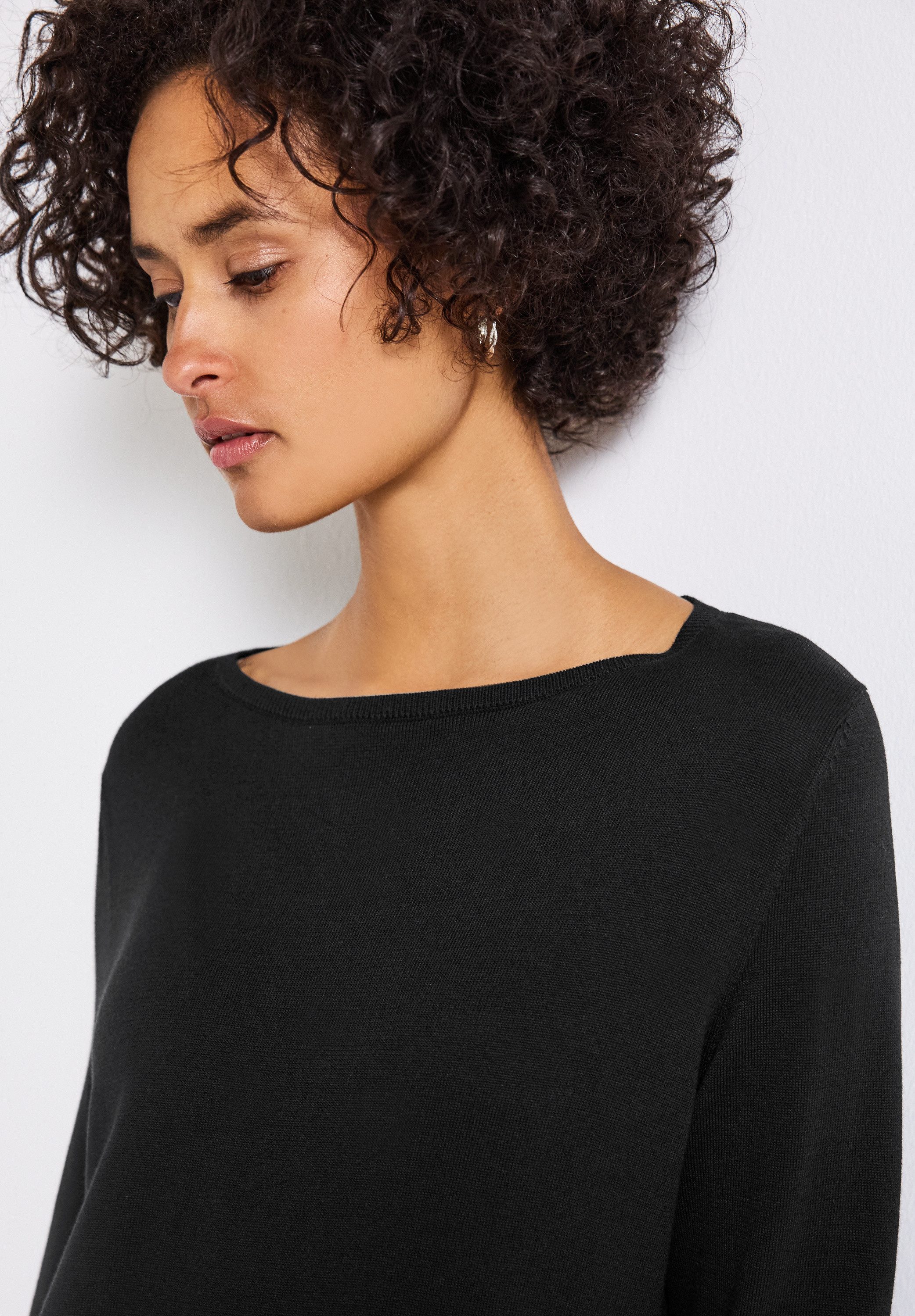 STREET ONE Strickpullover mit U-Boot-Ausschnitt günstig online kaufen