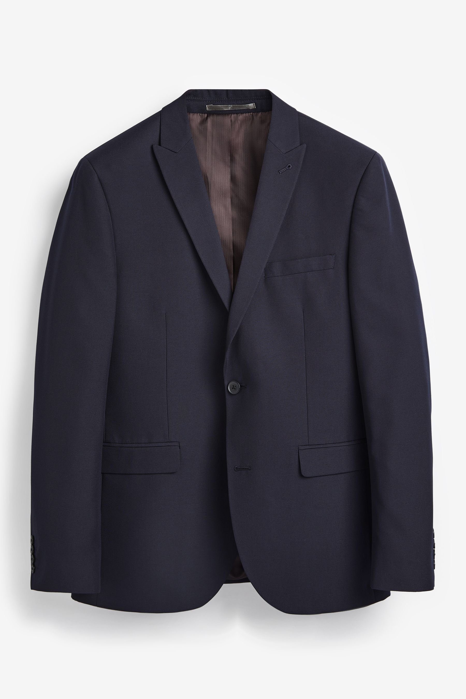 Navy mit (1-tlg) Next Jacke zwei Anzug Tailored Baukastensakko Blue Fit Knöpfen: