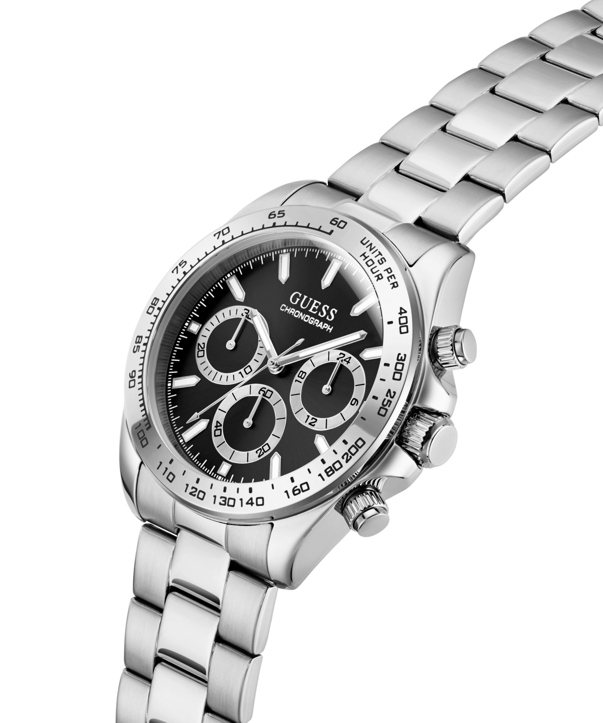 Guess Chronograph ARTHUR GW1058G8, Quarzuhr, Armbanduhr, Herrenuhr, Edelstahlarmband, analog, Tag